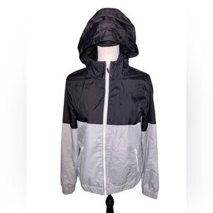 Garage Colorblock Windbreaker Athletic Zip Up Size Medium